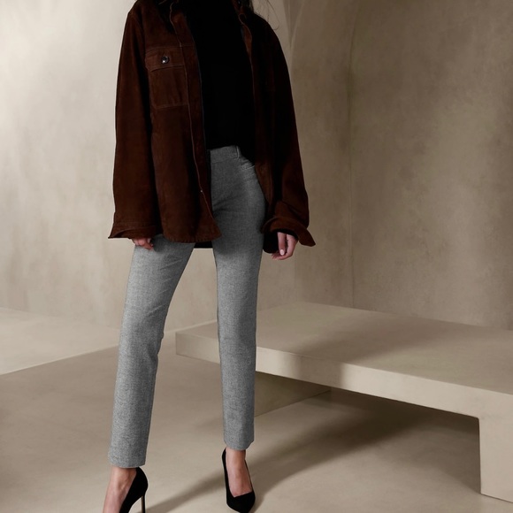 NEW Banana Republic Sloan Suit Pant (Grey; Size 2). - Picture 3 of 12